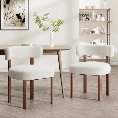Upholstered Solid Wood Dining Chair Side Chair