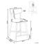 Upholstered Counter Stool with Solid Wood Frame