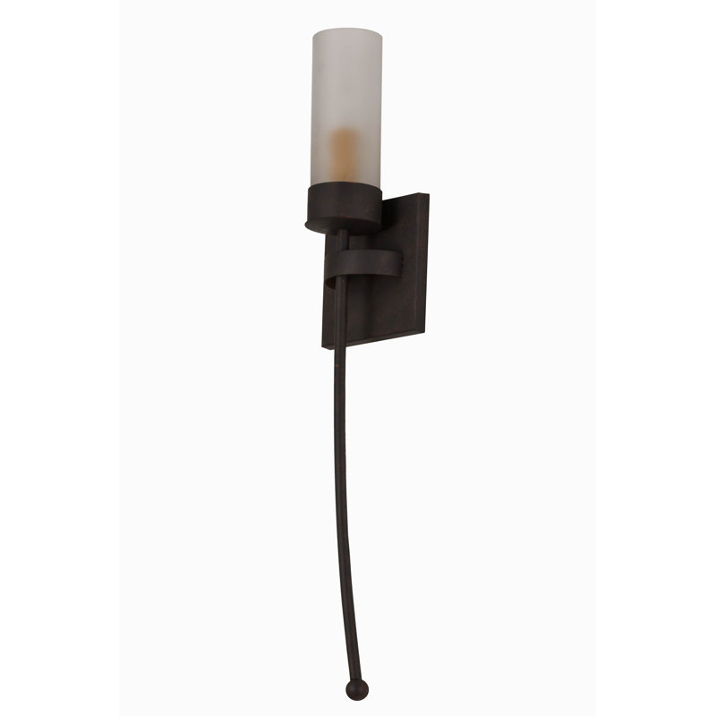 Luminaire mural 1 lumière Bechar, H 42 po x l 6 po x P 3,75 po, Épice cajun