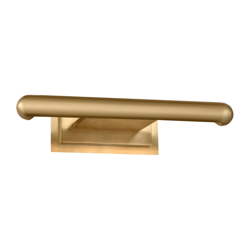 Agra LED Wall Mounted, 4.5" H x 8.5" W x 18" D, Hand Rubbed Antique Brass