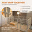 Dog Playpen  Indoor Outdoor Pet Crate with 1 Door