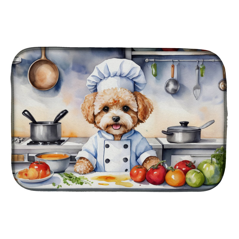 Tapis de séchage Maltipoo The Chef