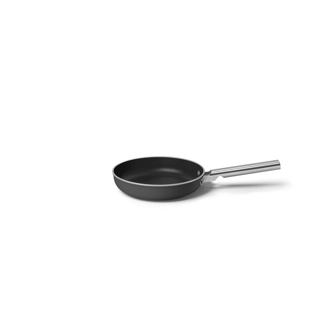 Smeg 24Cm Retro Frying Pan, Oven Safe, Aluminium, Black - Image 3