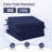 Outdoor Chair Cushion Set of 4, Rainproof & Fade Resistant Square Corner Patio Furniture Cushions-1799736323-1799736321