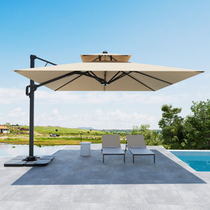 Jadea 118.11'' Square Cantilever Umbrella