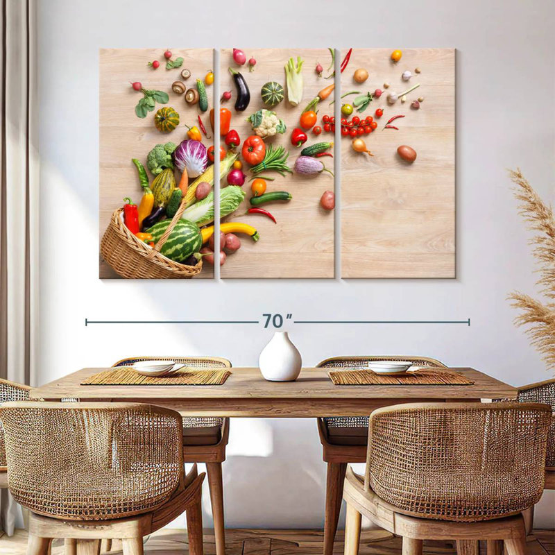 Yarlin Fresh Vegetables, 42" H x 65" W