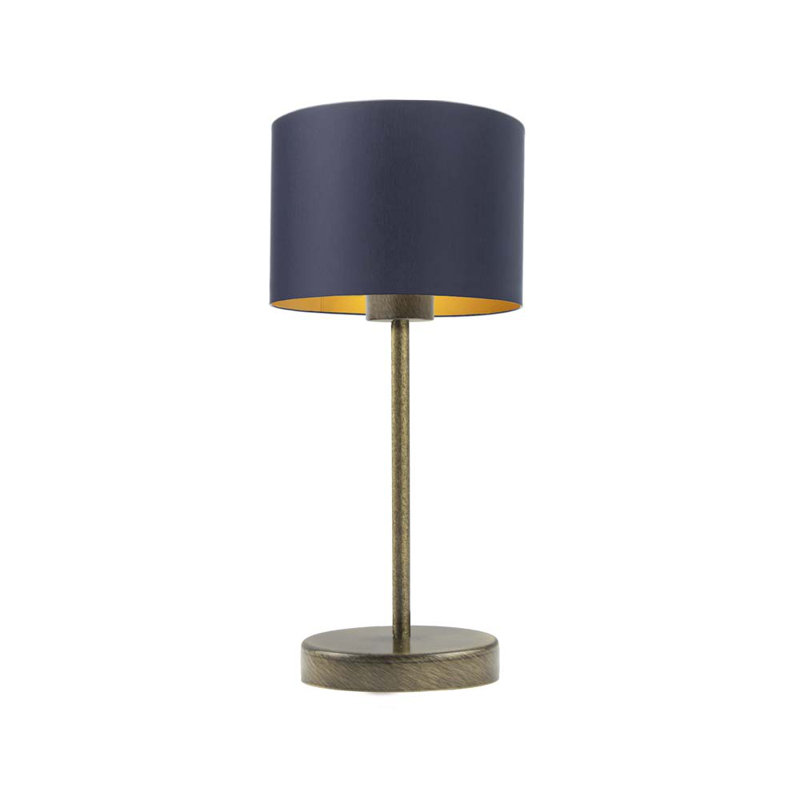 Arseny Metal Table Lamp, Gold, Navy