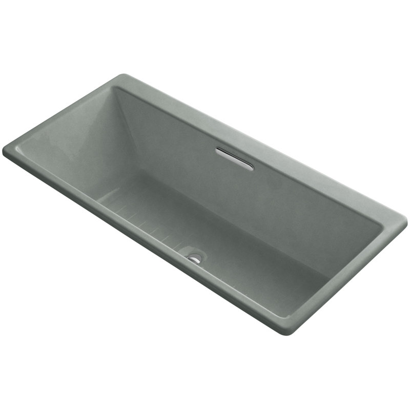 Reve 67" x 36" Soaking Bathtub, Basalt