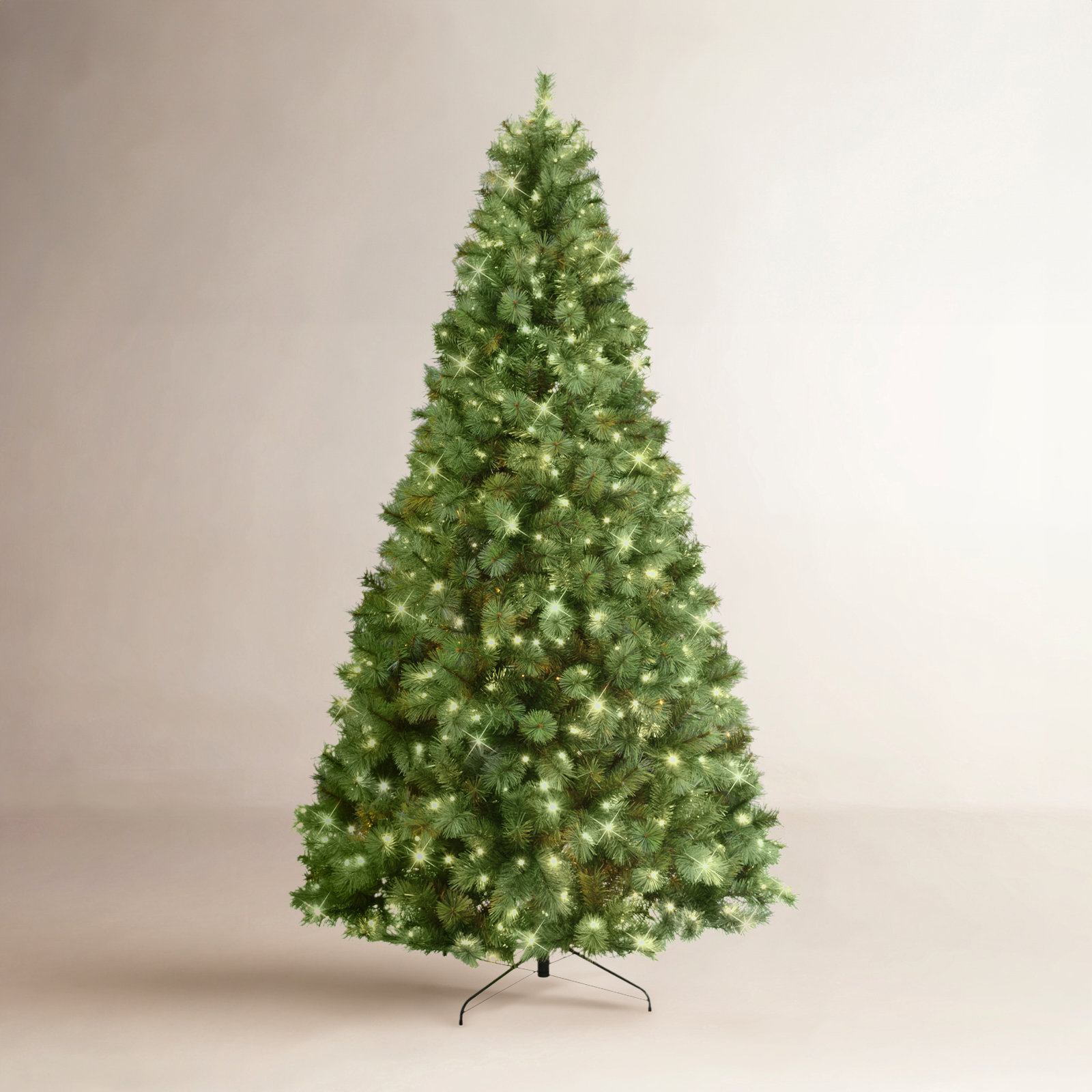 9' Pre-Lit Pine Christmas Tree