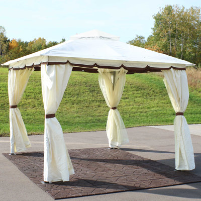 Lavely L 9,5 pi. D Pavillon de jardin en acier