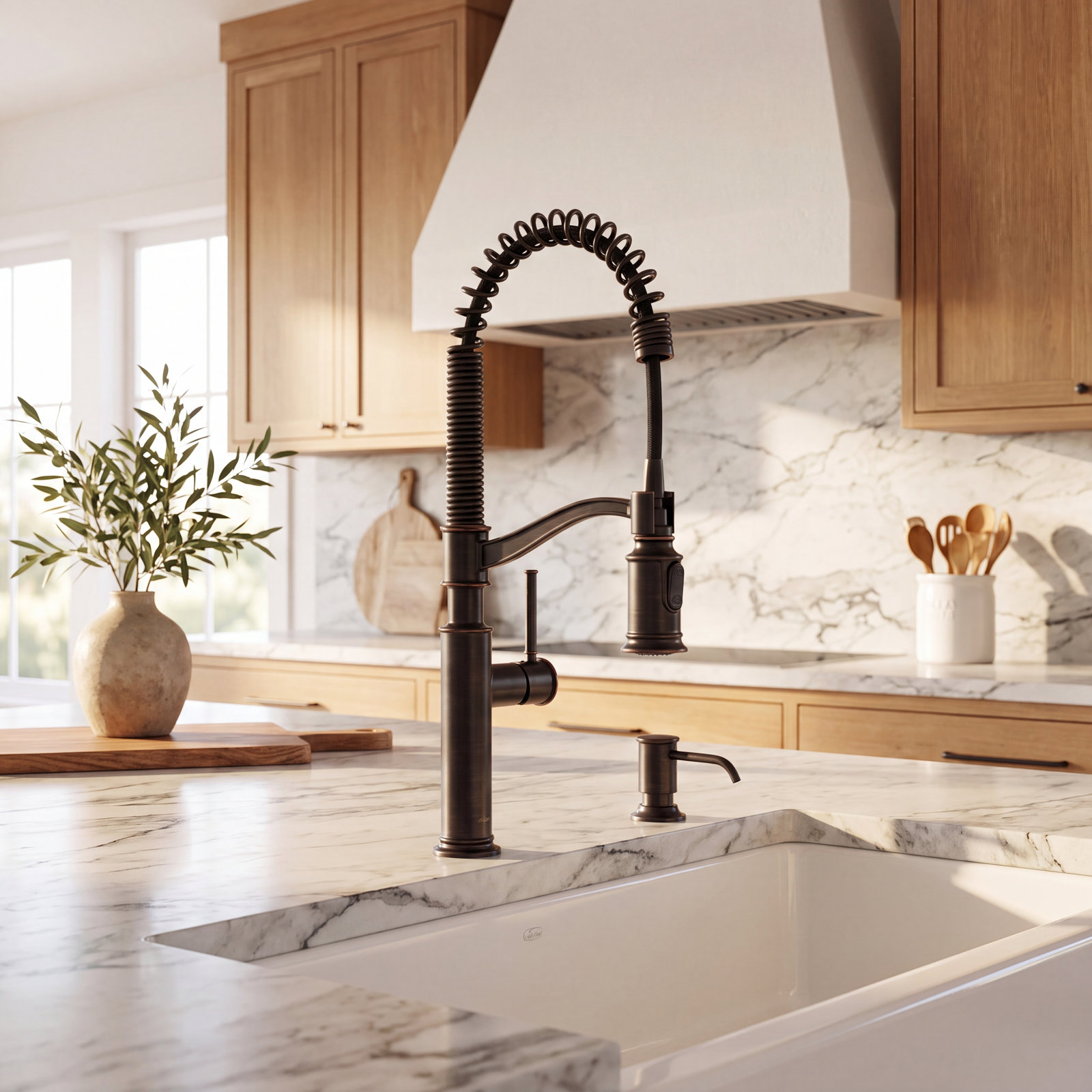 Sellette Pull-Down Kitchen Faucet, Oil Rubbed Bronze