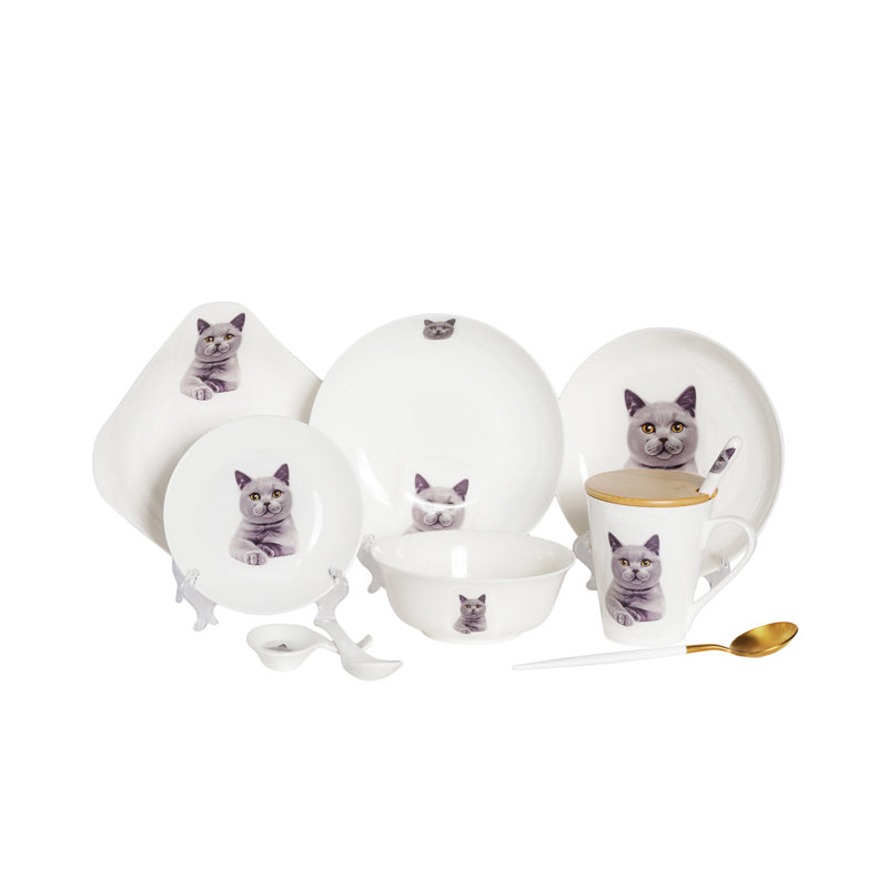 Service de table en porcelaine 11 pièces - Chartreux