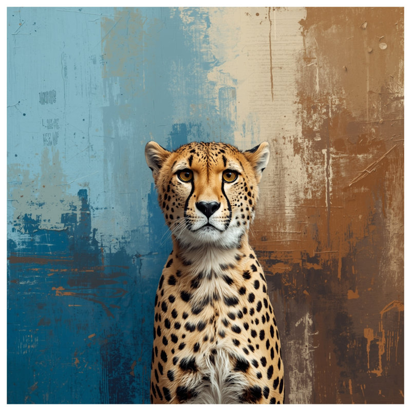 Rideaux de douche guépard sur fond texturé extra long, 70in W x 72in H