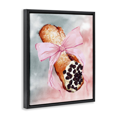 «Glam Cannoli Pastry», art mural encadré sur toile flottante par Ziwei Li