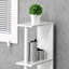 Freestanding Tall Linen Tower with Open Shelves & Anti-Tip Safety