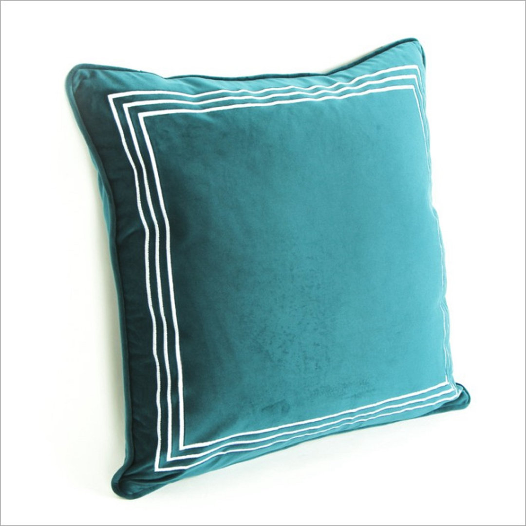 (Covers Only) Set of 2  Square Velvet Pillow Covers (Set of 2) Beauty Acrylic 