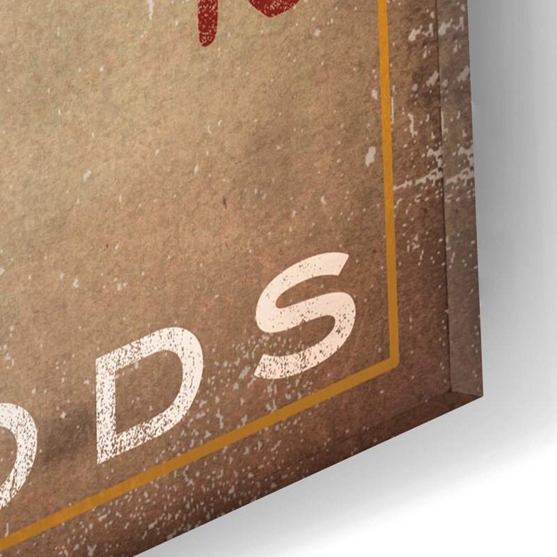 «Old Moose Trading Co Tan - Dry Goods» par Ryan Fowler, H 12 po x l 12 po x P 0,13 po
