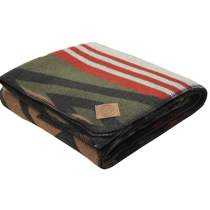 Jeté Wooded River Paloma Earth - 60 x 72, neutre pour ton de canapé et lit superposé