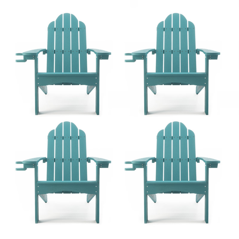 Chaise Adirondack en plastique Bickford, Bleu sarcelle