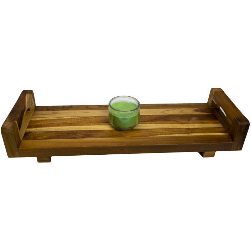 Hudspeth EcoDecors Eleganto Free-Standing Teak Bath Caddy, Bath Tray For Tub, Bath Tub Tray Wood, Bath Table, Bathtub Tray Table, Bath Caddy Tray For Bathtub, Bath Board, Bath Tub Tray Table, Wooden Bath Tray, Bath Board in Earthy Teak