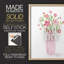 Boho Pinwheel Bouquet II, reproduction encadrée - bois massif-1351919753