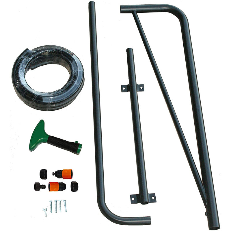 Steel Wall Mounted Outdoor Shower and Footwash Spout