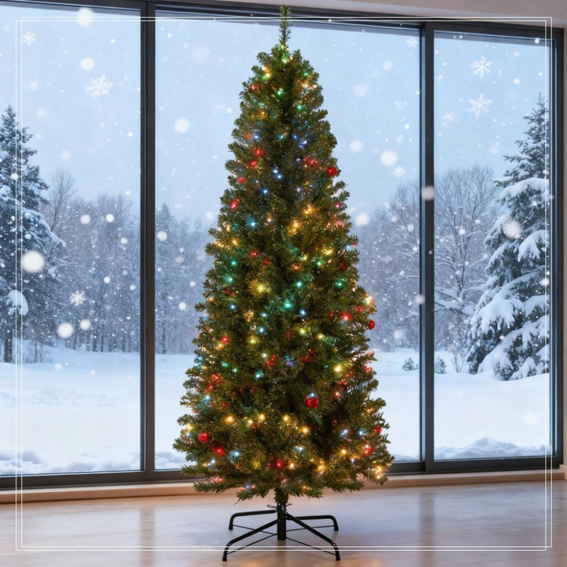 Arbre de Noël artificiel 6 pi, H 6 pi