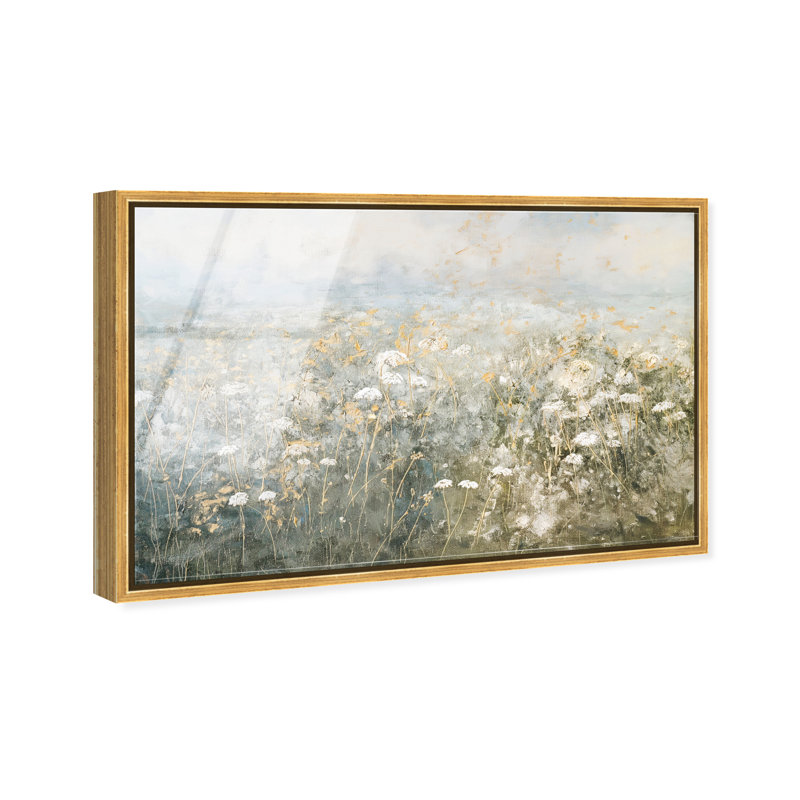 Meadow Veil High-Gloss Frameless Acrylic Glass Wall Art Floral & Botanical Print by Oliver Gal, Ready to Hang, 15 x 10