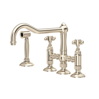 Acqui Bridge Kitchen Faucet With Side Spray