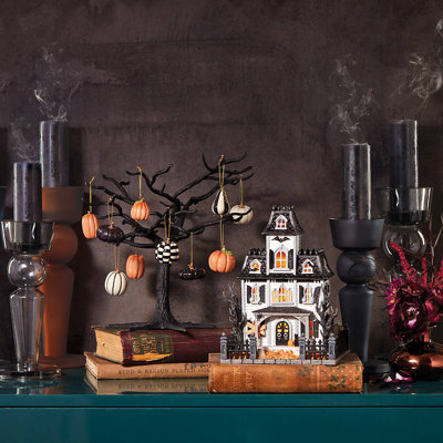 ORNAMENT TREES Matte Black Metal Ornament Tree
