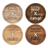 Ceramic Round 4 Piece Coaster Set