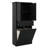 Bathroom Laundry Cabinet With Two Laundry Baskets, 65.8" Tall Bathroom Storage Cabinet With Doors And Drawer, Adjustable Shelf-205144862