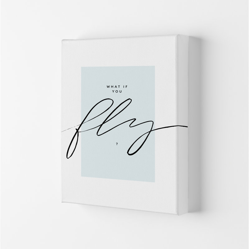 What If You Fly - Print, 84.1cm H x 59.4cm W x 4cm D, Wrapped Canvas