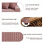 Chaise longue rembourrée en velours côtelé avec accoudoirs et coussins décoratifs-212234366-212234364