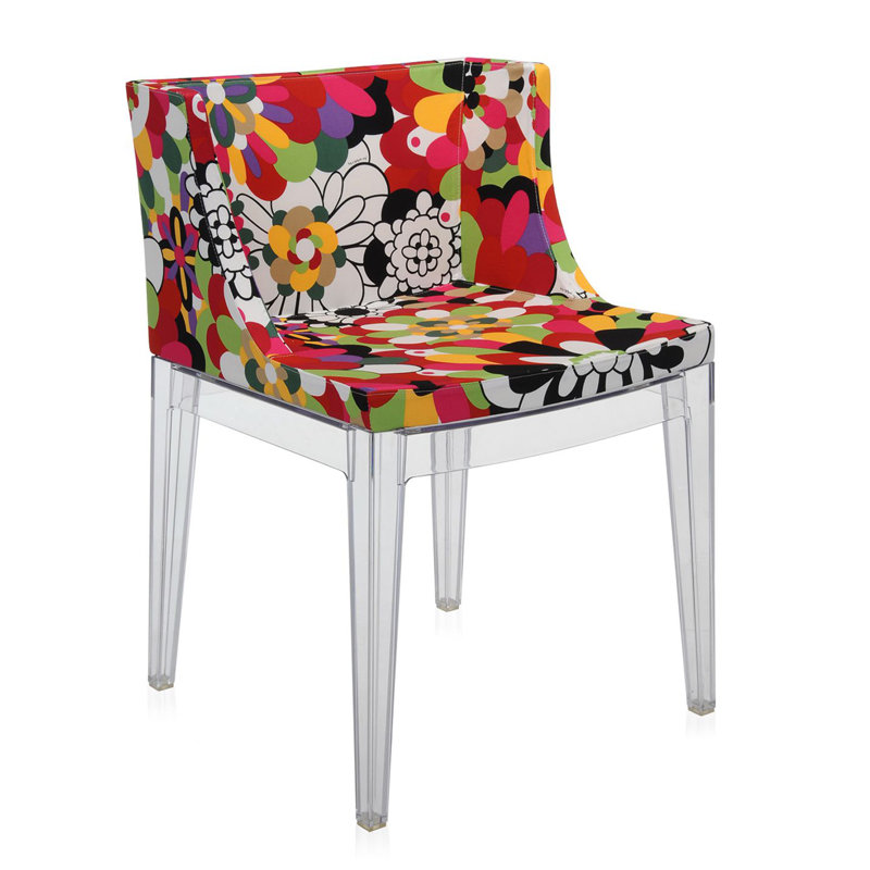 Mademoiselle Upholstered Armchair, Transparent, Vevey Red