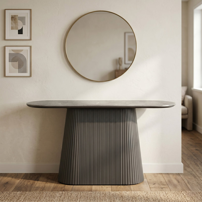 Decie 140cm Stone Top Console Table