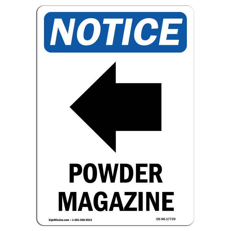 Enseigne de magazine Poudre