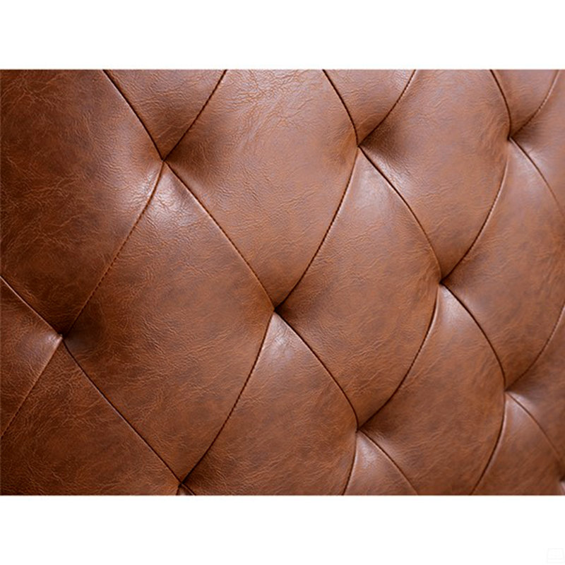 Fauteuil pivotant tonneau touffeté