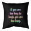Housse de coussin en lin Make Time For Laughter-467462780-467462777