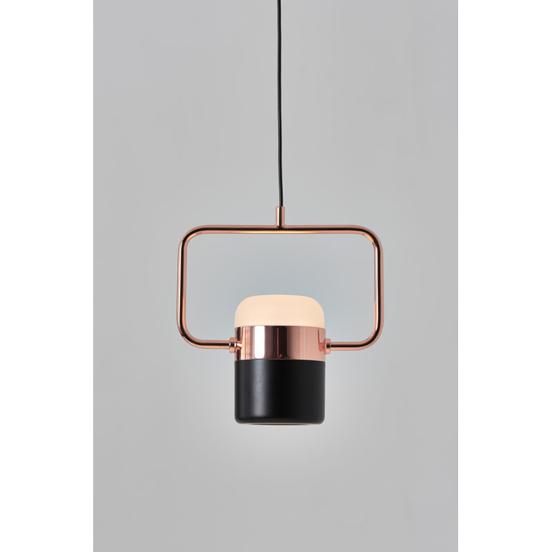 Luminaire suspendu géométrique à 1 lumière DEL Kelvin, H 6,8 po x l 7 po x P 3,1 po