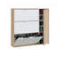 Shoe Cabinet Provo With 4 Doors, Multipurpose Low Cabinet With 5 Shelves, 106X22H115 Cm-2012658894