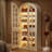 70'' Tall Shoe Cabinet With Doors and led lights , 7-tier Shoe Storage Cabinet With Adjustable Shelf