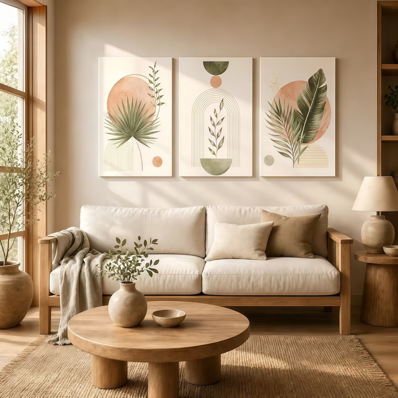 Ensemble de 3 toiles Modern Modern, 36" H x 72" W