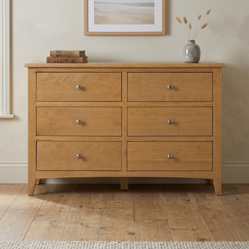 Censu Oak 6 Drawer Chest