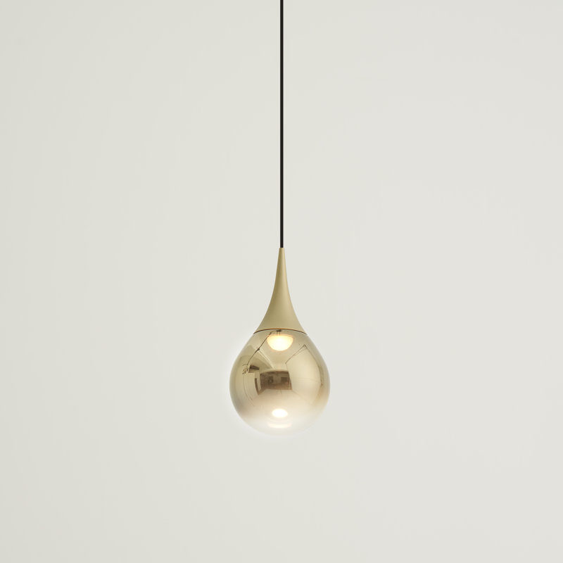 Luminaire suspendu Paopao P1, Or champagne