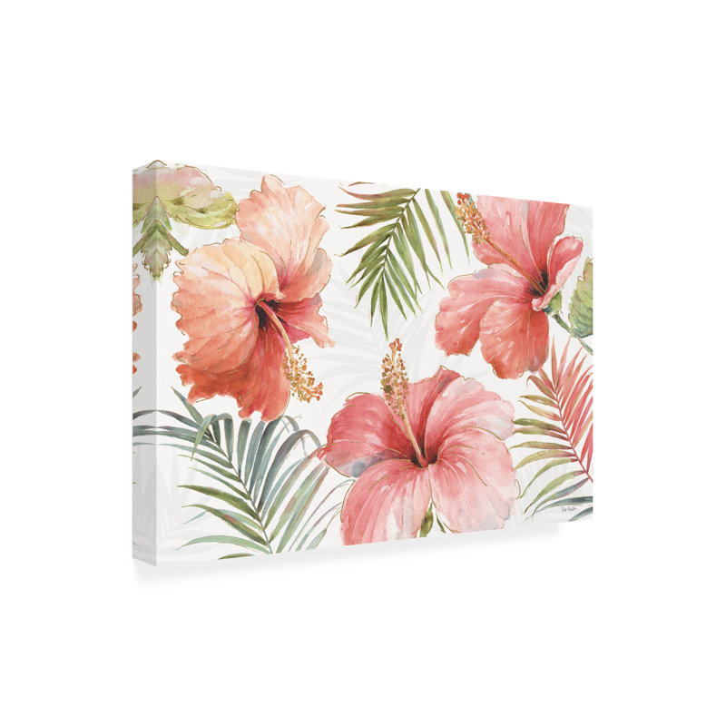 Toile d'extérieur Lisa Audit Tropical Blush I, H 30 po x l 47 po x P 1,5 po