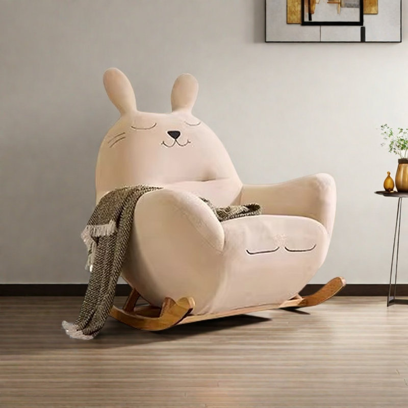 Chaise berçante en forme d'arc Eggshell