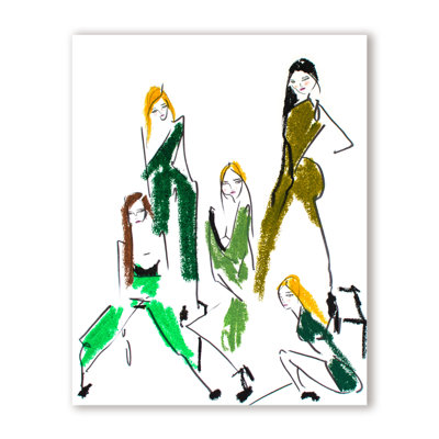 Pop Art & Retro W Models by  - Picture Frame Painting