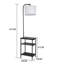 160 H cm Powder Coated Tray Table Floor Lamp with USB and Outlet-206048584