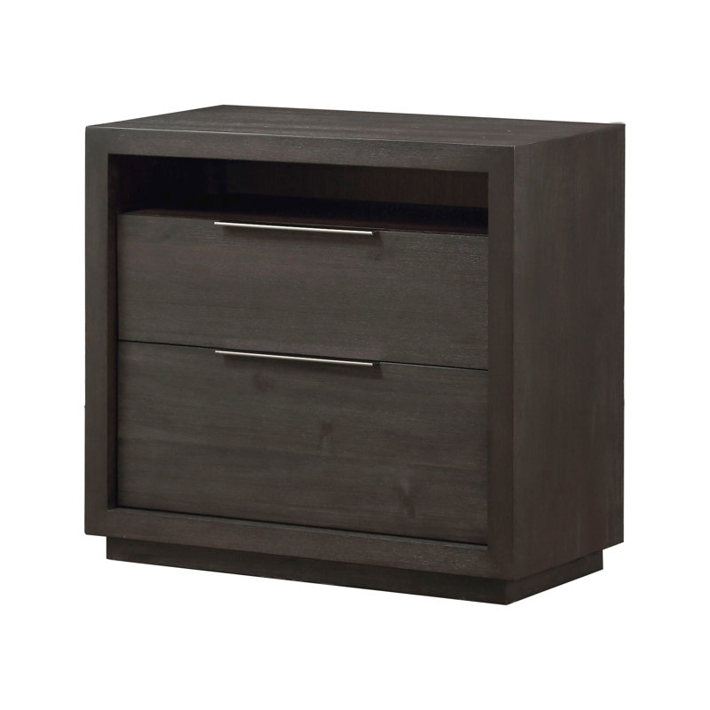 Eloise 2 - Drawer Nightstand, Basalt Grey
